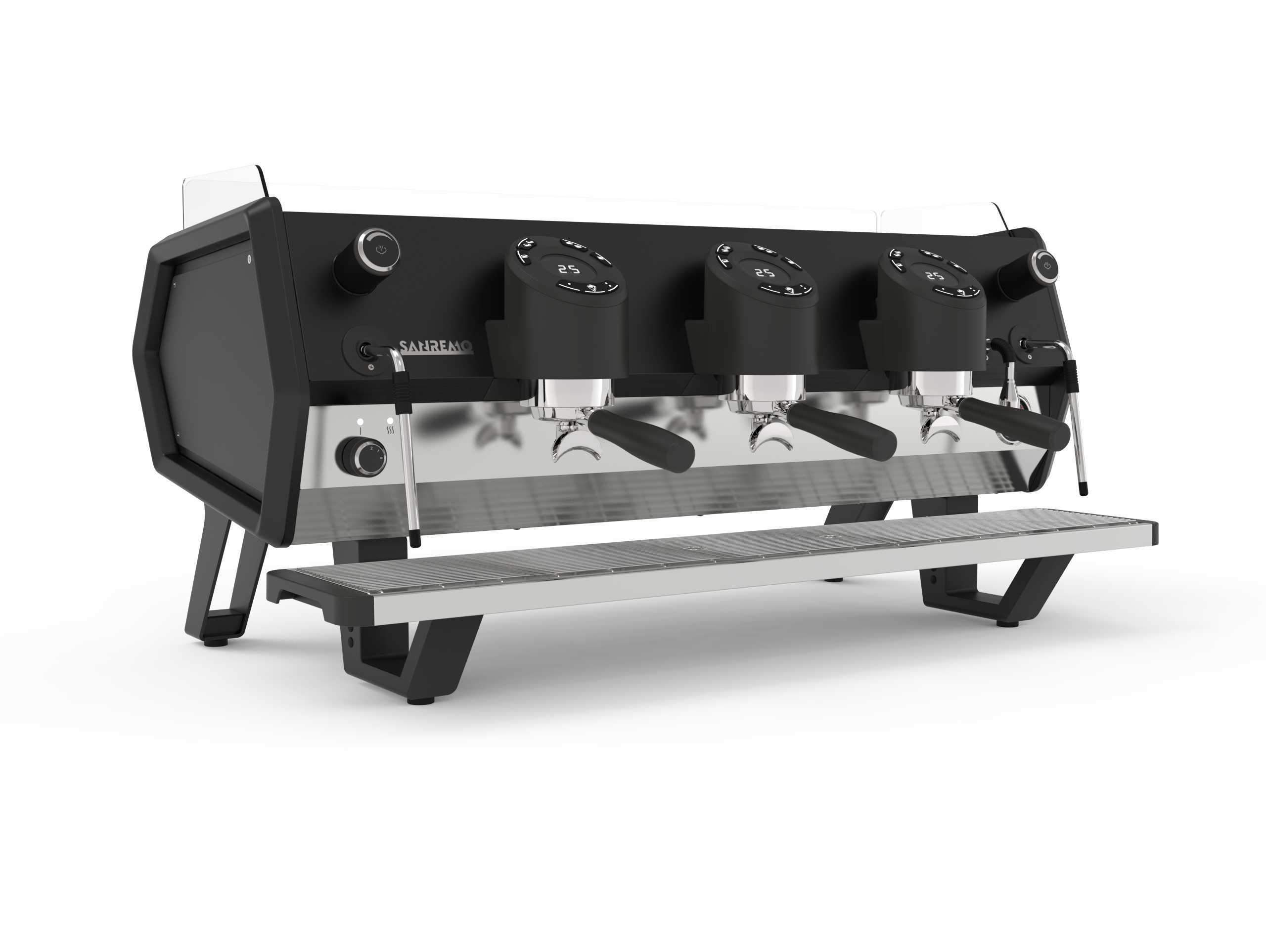 Sanremo D8 3 Group Commercial Espresso Machine - Total Black