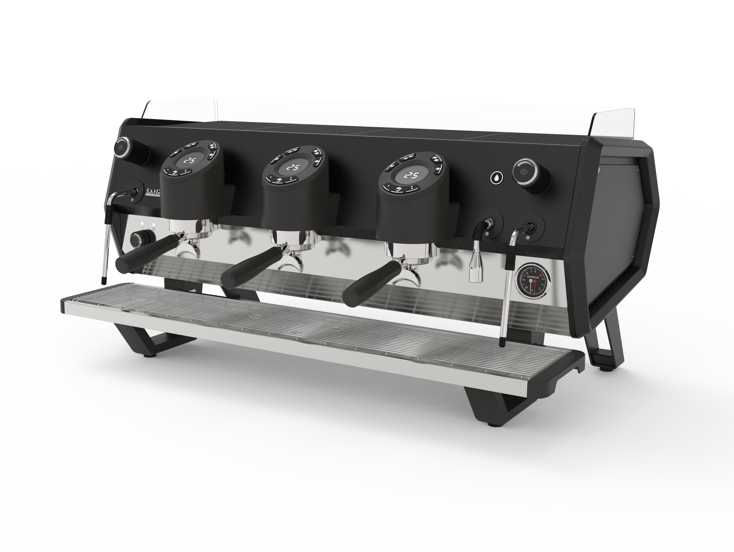 Sanremo D8 3 Group Commercial Espresso Machine - Total Black
