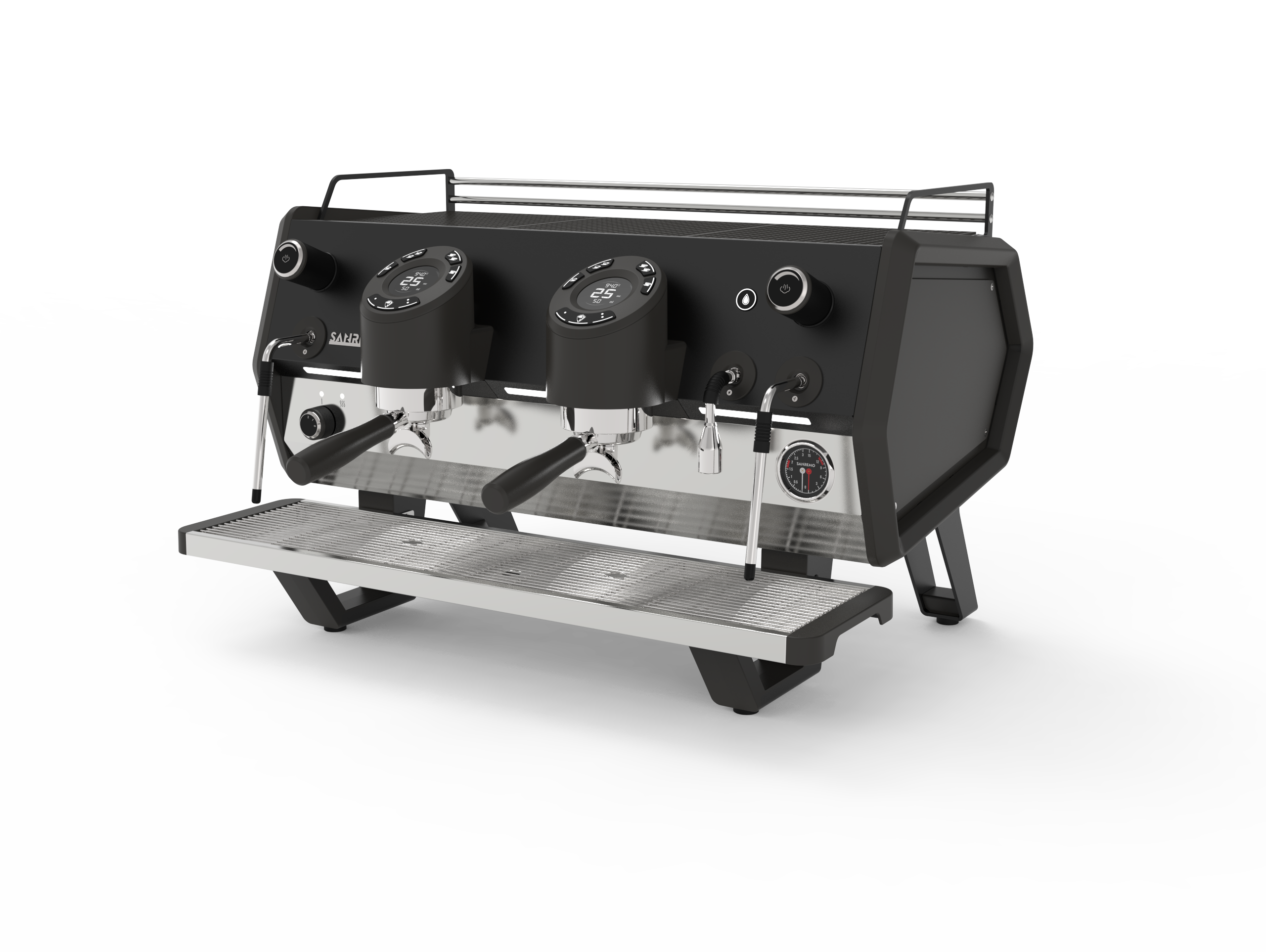 Sanremo D8 Pro 2 Group Commercial Espresso Machine Total Black