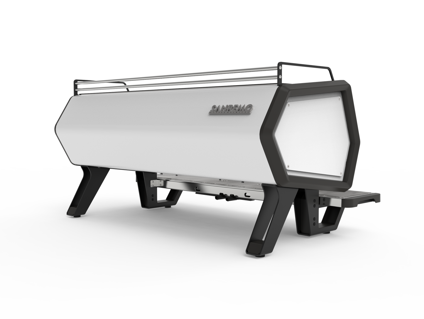 Sanremo D8 Pro 3 Group Commercial Espresso Machine Black & White