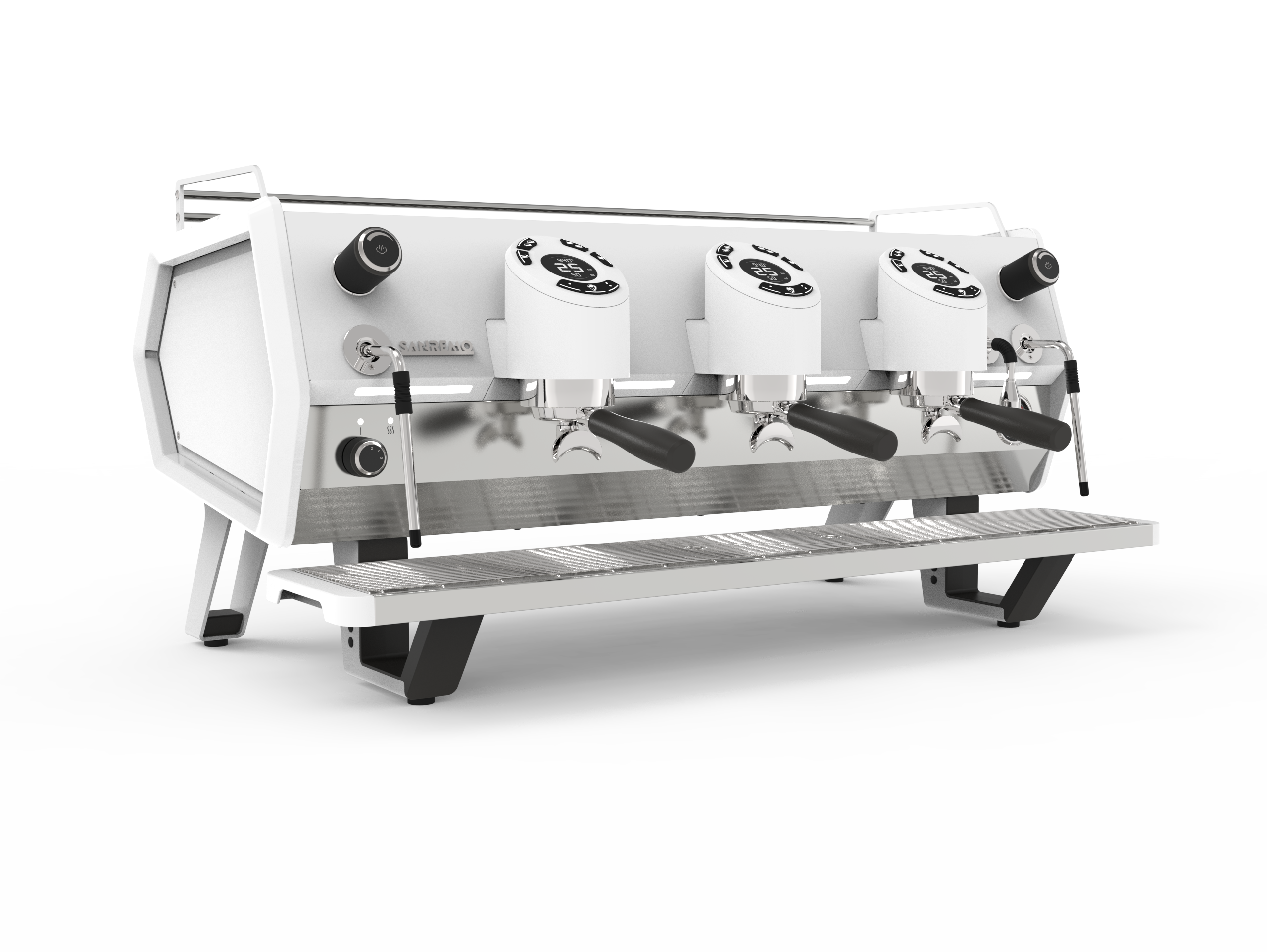 Sanremo D8 Pro 3 Group Commercial Espresso Machine Total White