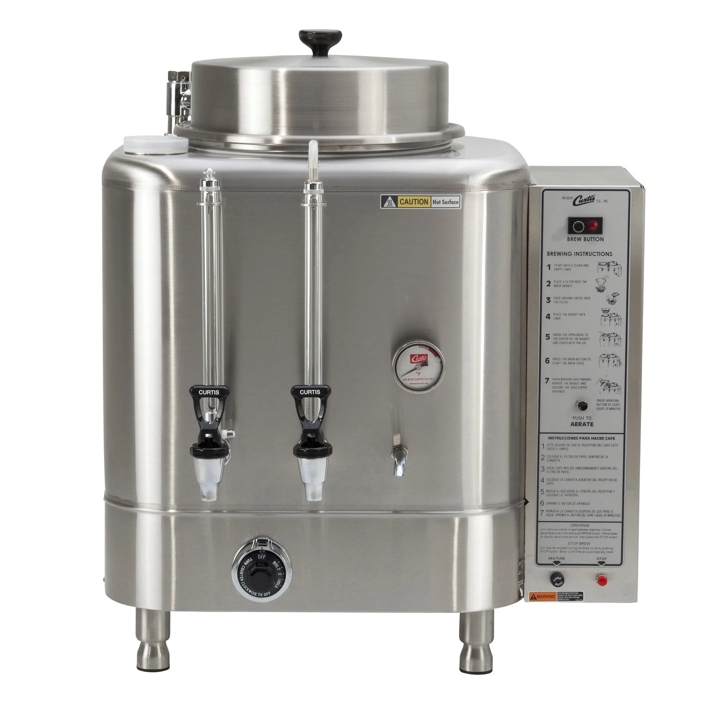 Wilbur Curtis Single 6.0 Gallon Automatic Coffee Urn Wilbur Curtis