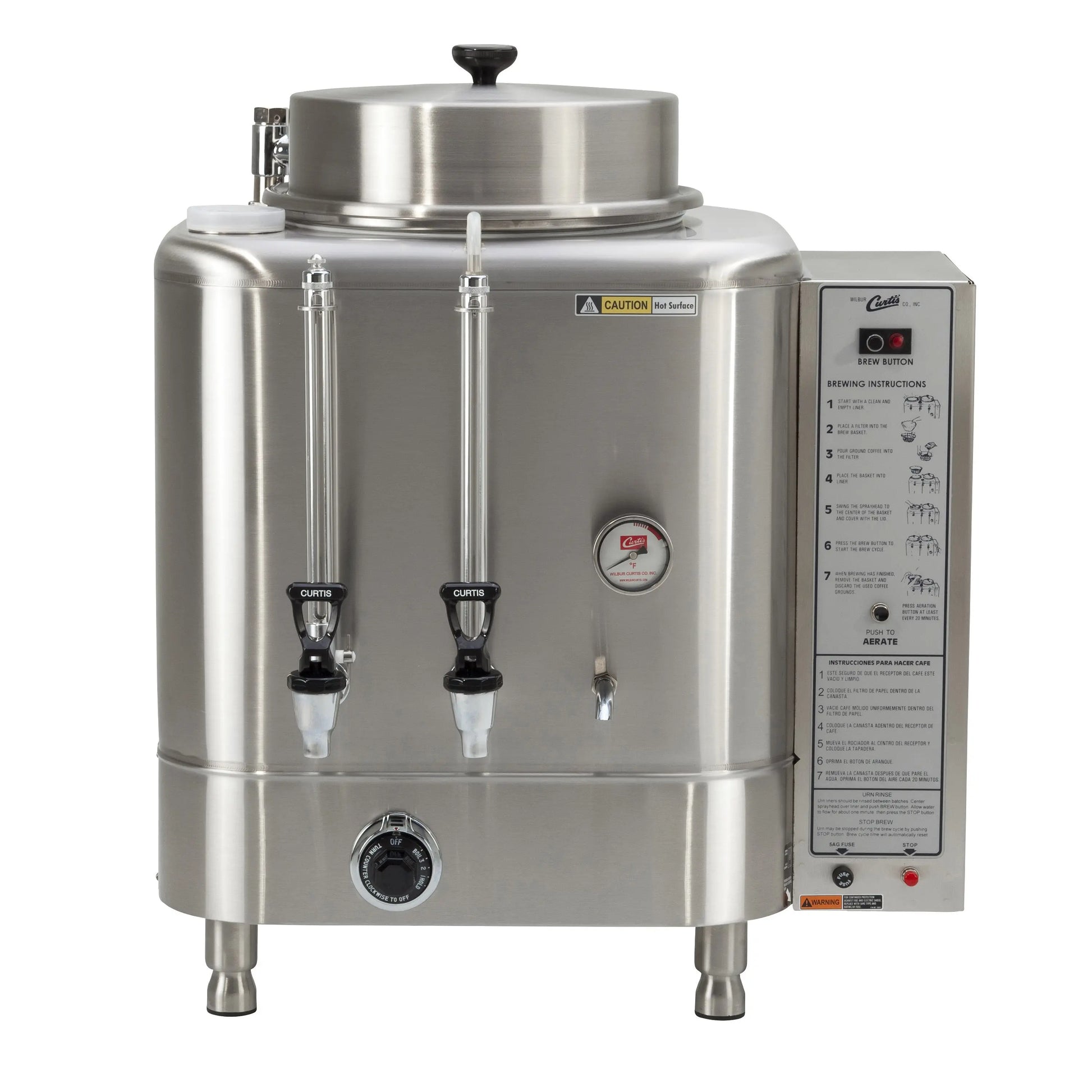 Wilbur Curtis Single 6.0 Gallon Automatic Coffee Urn Wilbur Curtis