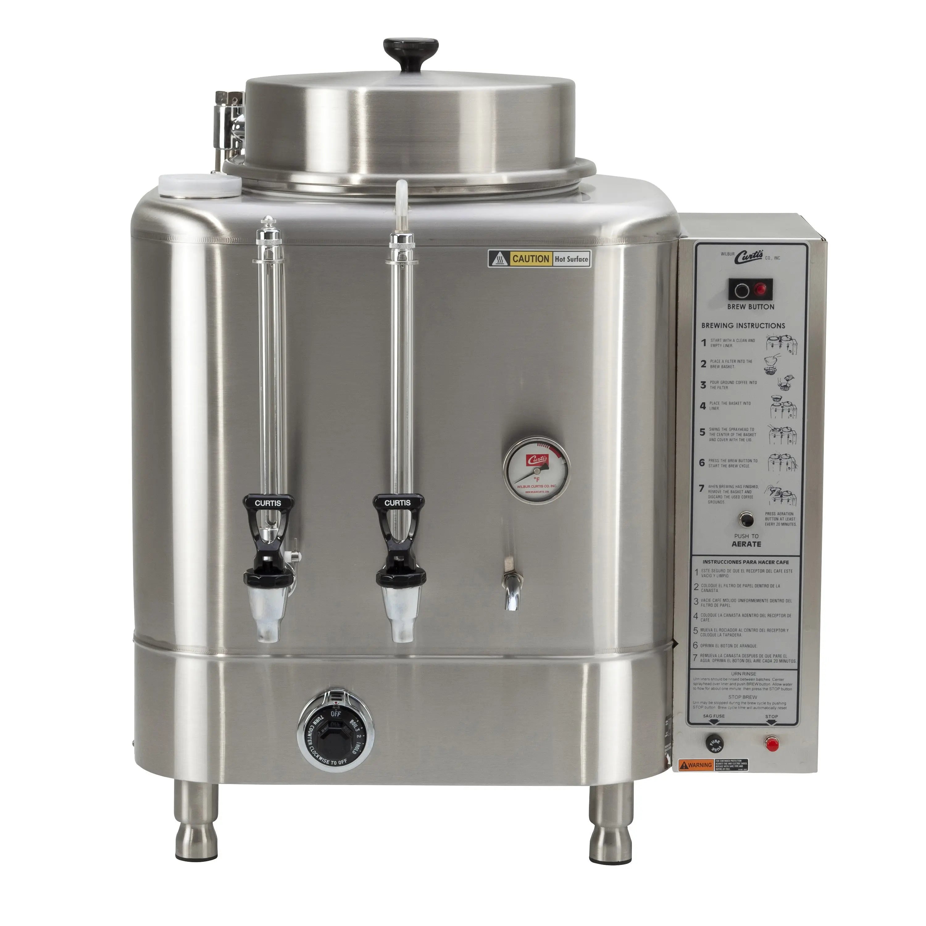 Wilbur Curtis Single 6.0 Gallon Automatic Coffee Urn Wilbur Curtis